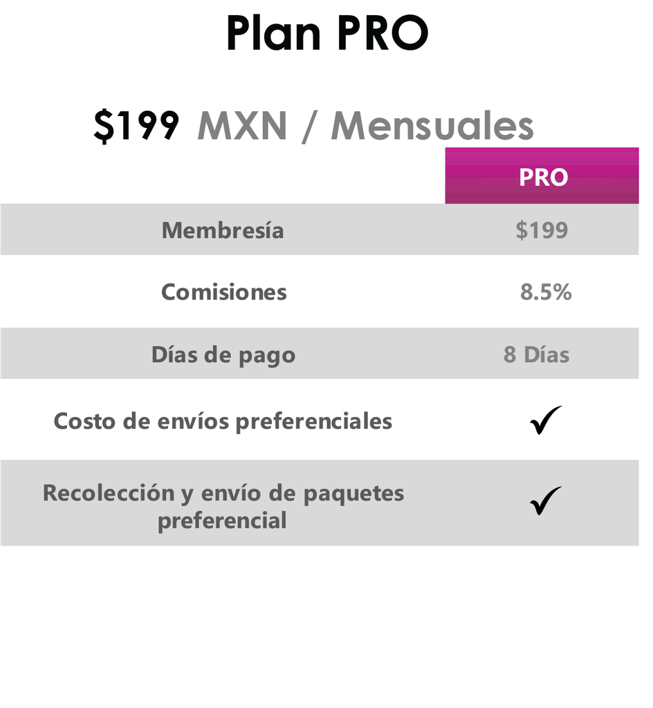 Plan pro ($199.00 mensual)